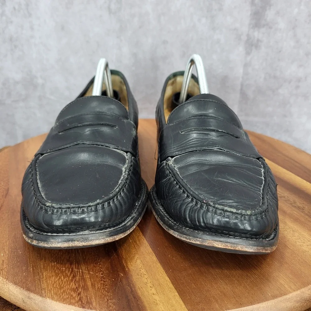 Cole Haan Penny Loafers Mens 11.5 Black Leather Slip‎ On Shoes C02507